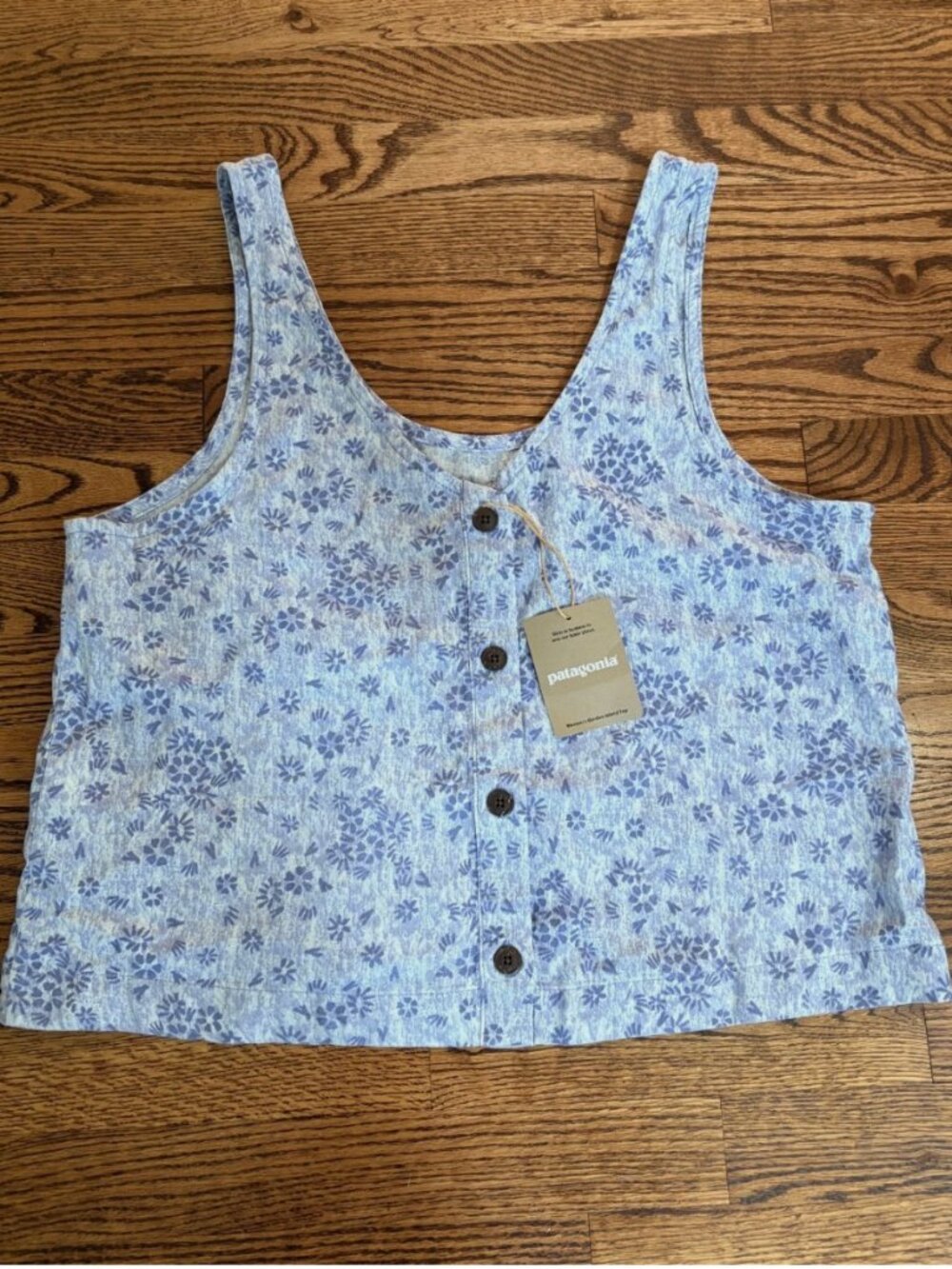 Patagonia Women's Garden Island Reversible Top Medium Shirt Tank NWT Purple New!